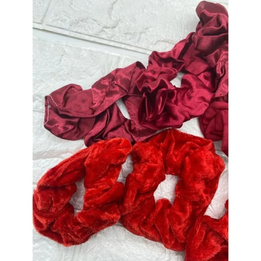 12pcs Hair Scrunchies Velvet Elastics Bobbles Ponytail Holder Hair Bands Scrunch